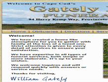 Tablet Screenshot of gatelyfuneralservice.com